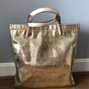 Michael Kors Metallic Gold Purse